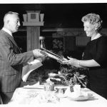 Ted Wood presenting award to Va Smith